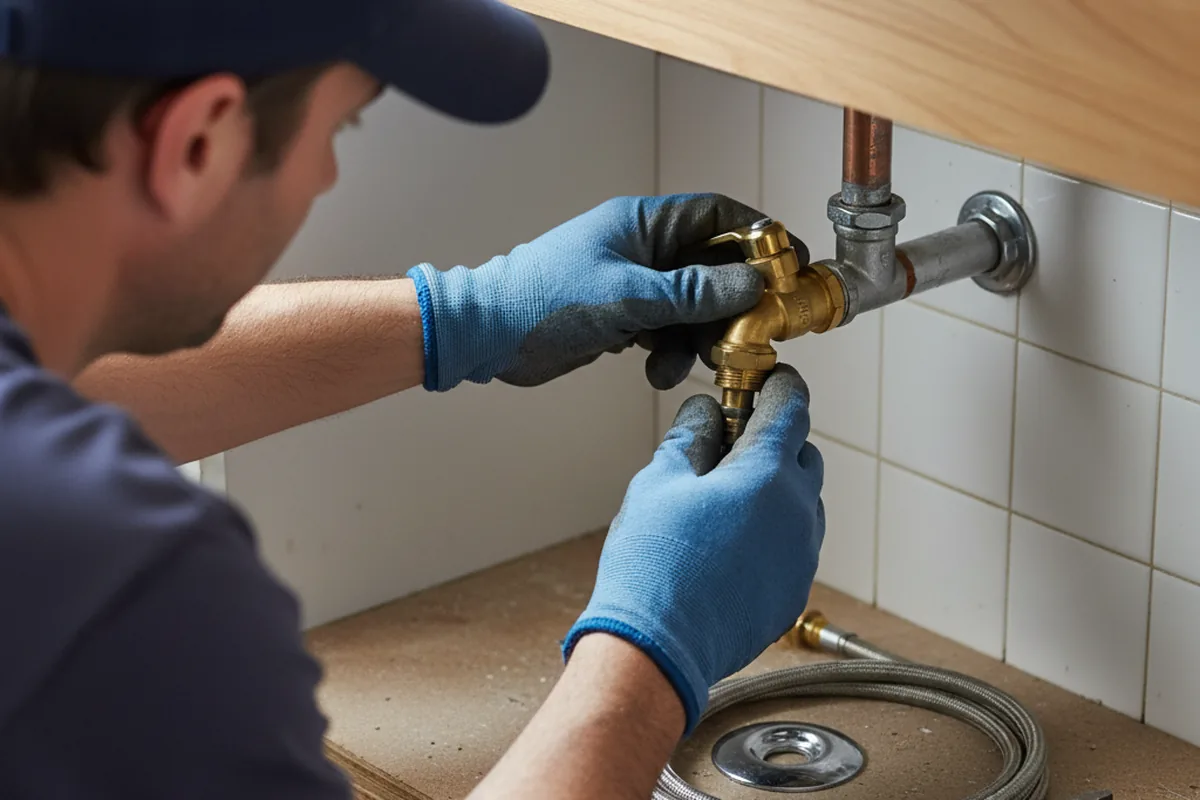Shutoff valve and fitting work during Emergency Plumbing in Battle Creek